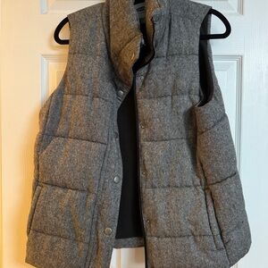 Gray Quilted Puffer Vest